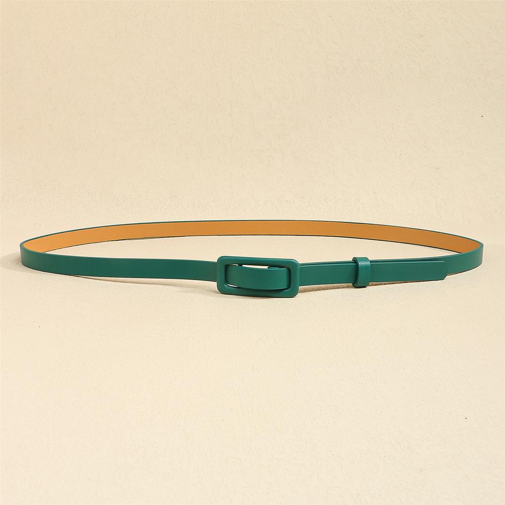 Stylish Adjustable PU Leather Waist Belt for Women Lightweight Thin Design Waistband for Casual Office Travel Outfit
