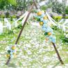 Wooden Vintage Flower Arch Backdrop Stand,Rustic Venue Decor Balloon Frame Arbor for Indoor Outdoor,Photography Background Prop