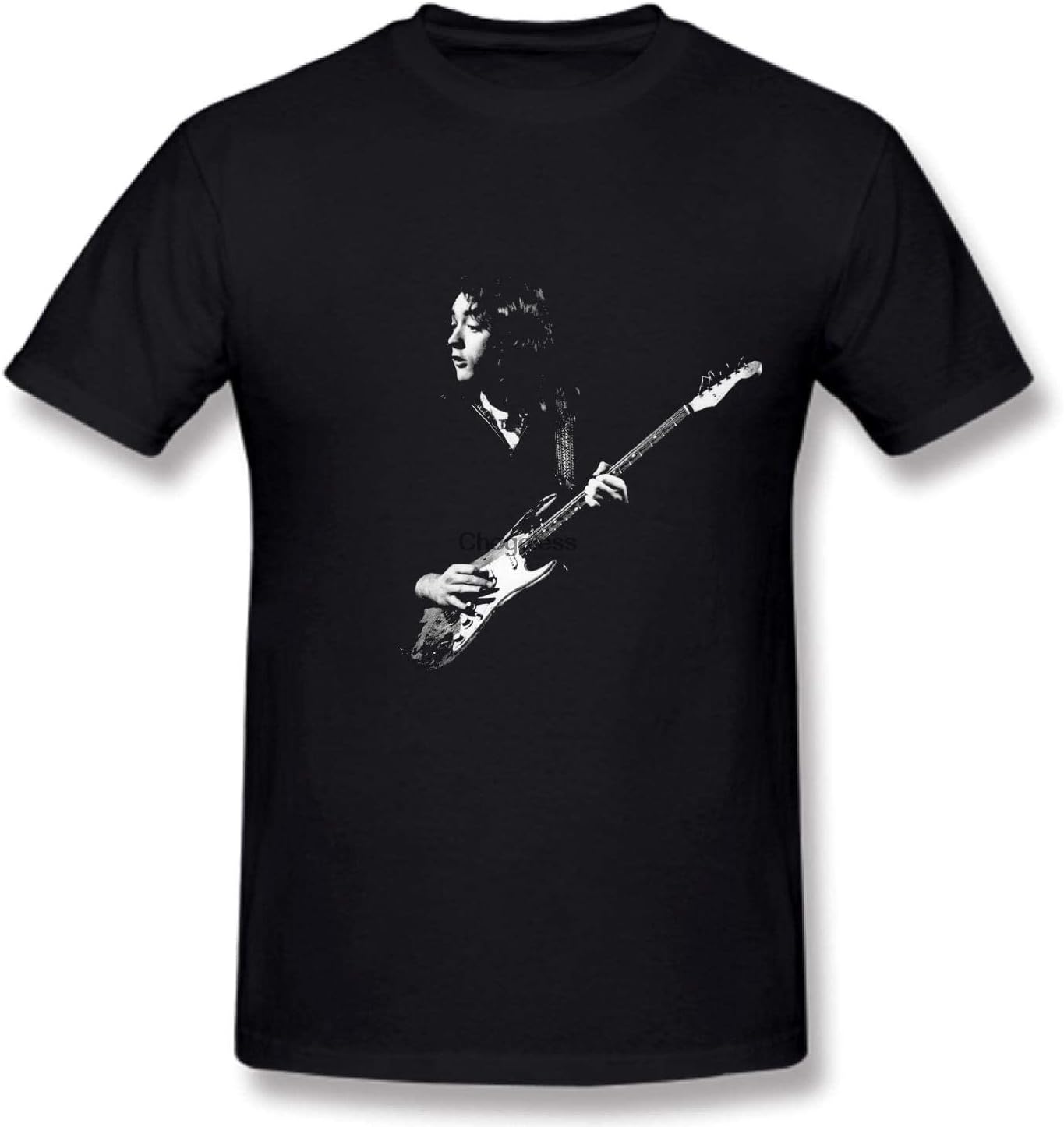 HFYTX Rory T-Shirts Gallagher Cotton Men s T-Shirts Short Sleeve Tees Tops Clothing XS чёрный