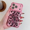 Luxury Shockproof Leopard Print Pattern Case for iPhone 17 Air 16 15 14 13 Pro Max Plus Large Window Protector TPU Phone Cover