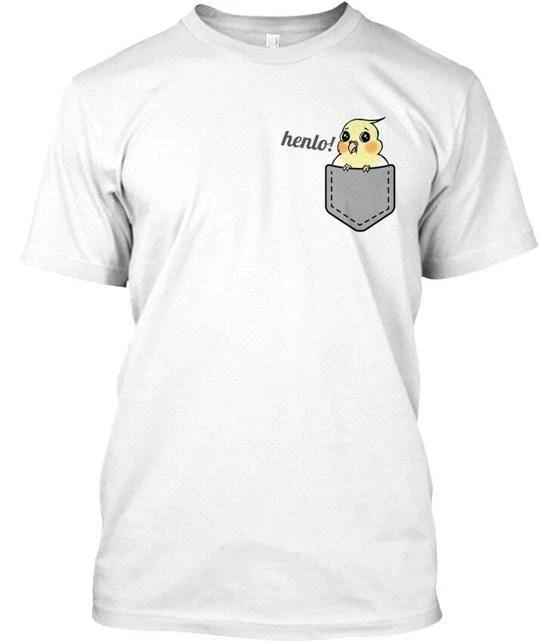 

Pocket Birb Henlo TTshirt Made in the USA Size S to 5XL S