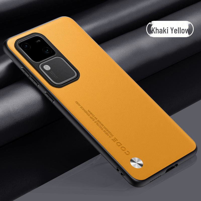 Kevlar Vivos18pro Mobile Phone Case: New Plain Leather Full-Cover Protective Cover for S18/S16/S15.