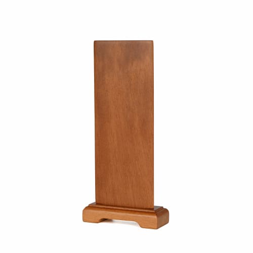 Oda Kobo Standing Hanging Scroll for Buddhist Altars, Modern Stand, 20cm Tall (Shingon Sect, Walnut Color)