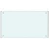 Dosserets de cuisine 2 pcs blanc 70x60 cm verre trempé
