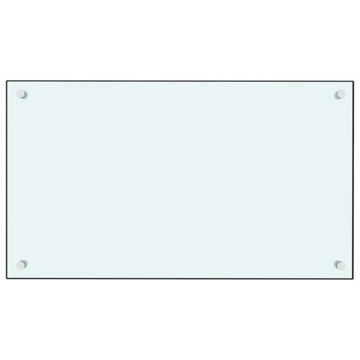 Dosserets de cuisine 2 pcs blanc 70x60 cm verre trempé