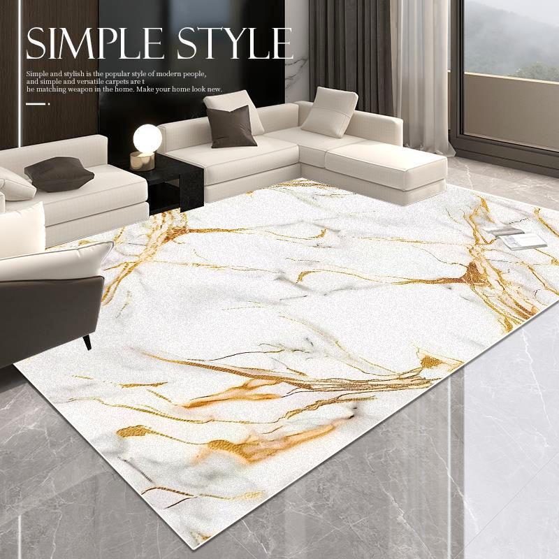 

Современный декор гостиной Ковер Легкий роскошный Мраморные ковры Домашний диван Ковры большой площади Комната Дверной проем Прихожая Мягкие напольные коврики 60*90cm