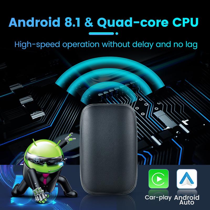 Android Mini Ai BOX cu fir la cutia wireless CarPlay Adaptor Android Auto Suport Netflix YTB pentru Benz Kia Honda Volvo Hyunda Ford