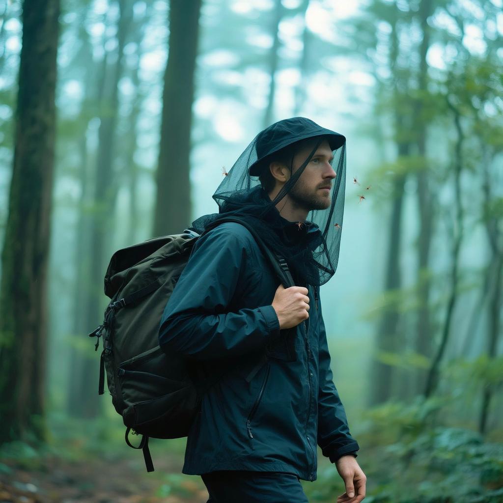 Premium Mosquito Head Net For Insect 2 Pack, Ultra Large & Long, Extra Fine Holes, Fly Protections Gear For Camping, Hiking, Fishing, Gardening