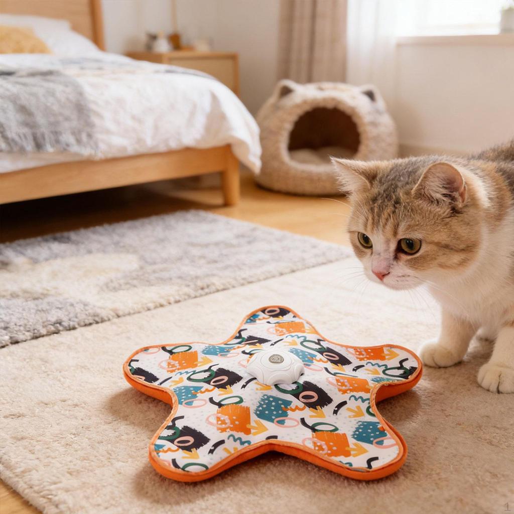 Cat Toy Automatic Feather Game SelfAssisted Entertainment PP Material with Intelligent Control