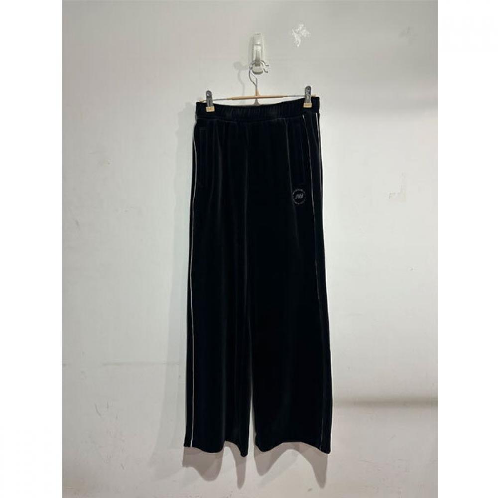 New Balance Велюровые Широкие Брюки для Тренировок Nbmlf4w142 Черный (19)Black/65(XS)