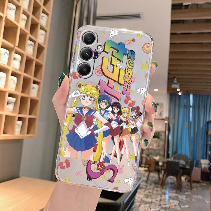 

Мягкий прозрачный силиконовый чехол с рисунком для девочек для Samsung A55 M35 S24 Xiaomi Redmi Note 13 Poco C65 iPhone, противоударный защитный чехол для камеры Samsung Galaxy A35 5G