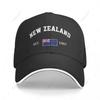 Baseball Cap New Zealand EST Independence Day Unisex Women Unisex Hip Hop Sandwich Caps Snapback Golf Hat Fishing