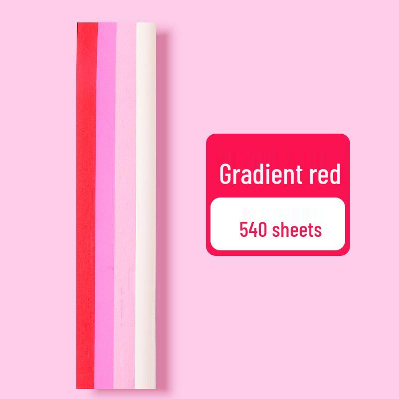 Farbverlauf Mehrfarbig Origami Sternstreifen - 540 Blätter zum Basteln von Glückssternen mit fünf Zacken