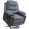 Lift Chair with Soft Corduroy Cover, Recliner Chair with Remote Control and Side Pockets, Dark Grey
