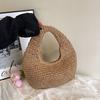Clutch Purse Lafite Straw Bag Handmade Grass Woven Bag Leisure Summer Beach Handbag  Beach