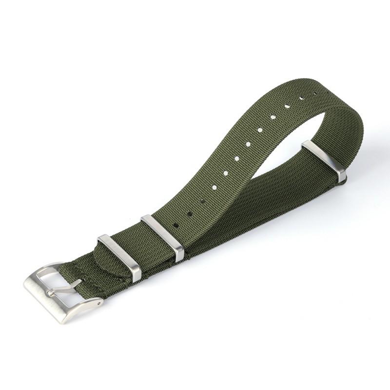 

Нейлоновий ремінець НАТО в рубчик для Seiko 5 & Rolex Submariner, цілісний 18/20/22 мм 20mm