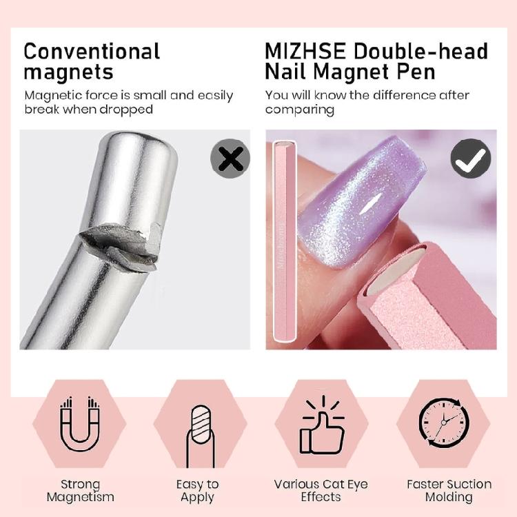 Double End Nail Design Cat Eye Magnet Stick for Beautiful Nail Make a Statement