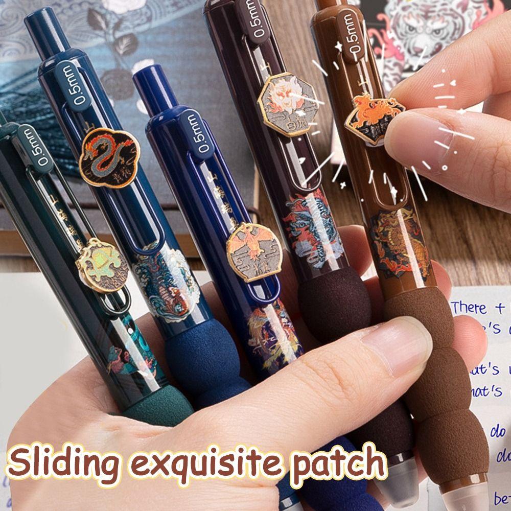 5PCS/Set Press Capibara Gel Pen Quick Drying Signature Pen Cute Writing Tool  Student