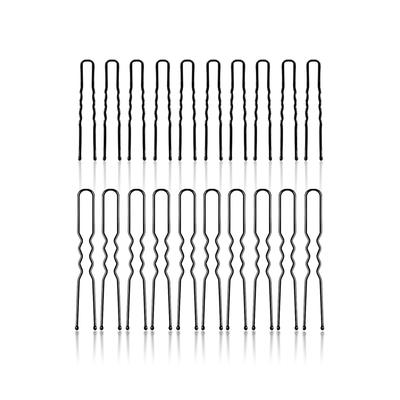 Sanas (20Pcs) Bobby Pins 5cm Long U Shape Black Metal DIY Hair Juda Bun Pin Hair Clips for Updo Hairstyles, Hair Styling Accessories Combo Pack Bob