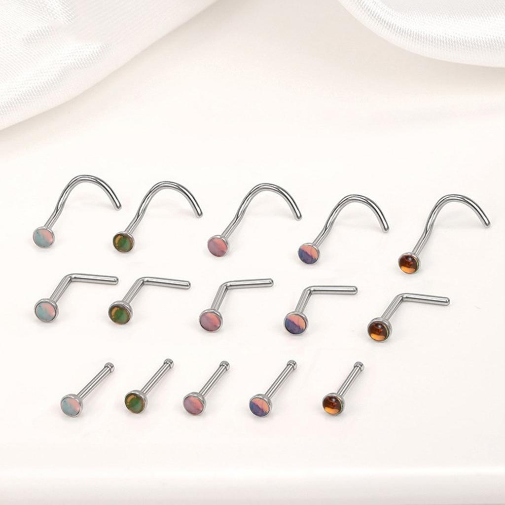 Nose Piercing Jewelry Nose Studs Set Alloy Nose Decorations Nose Piercings Alloy Texture Suitable for Comfortable Wear