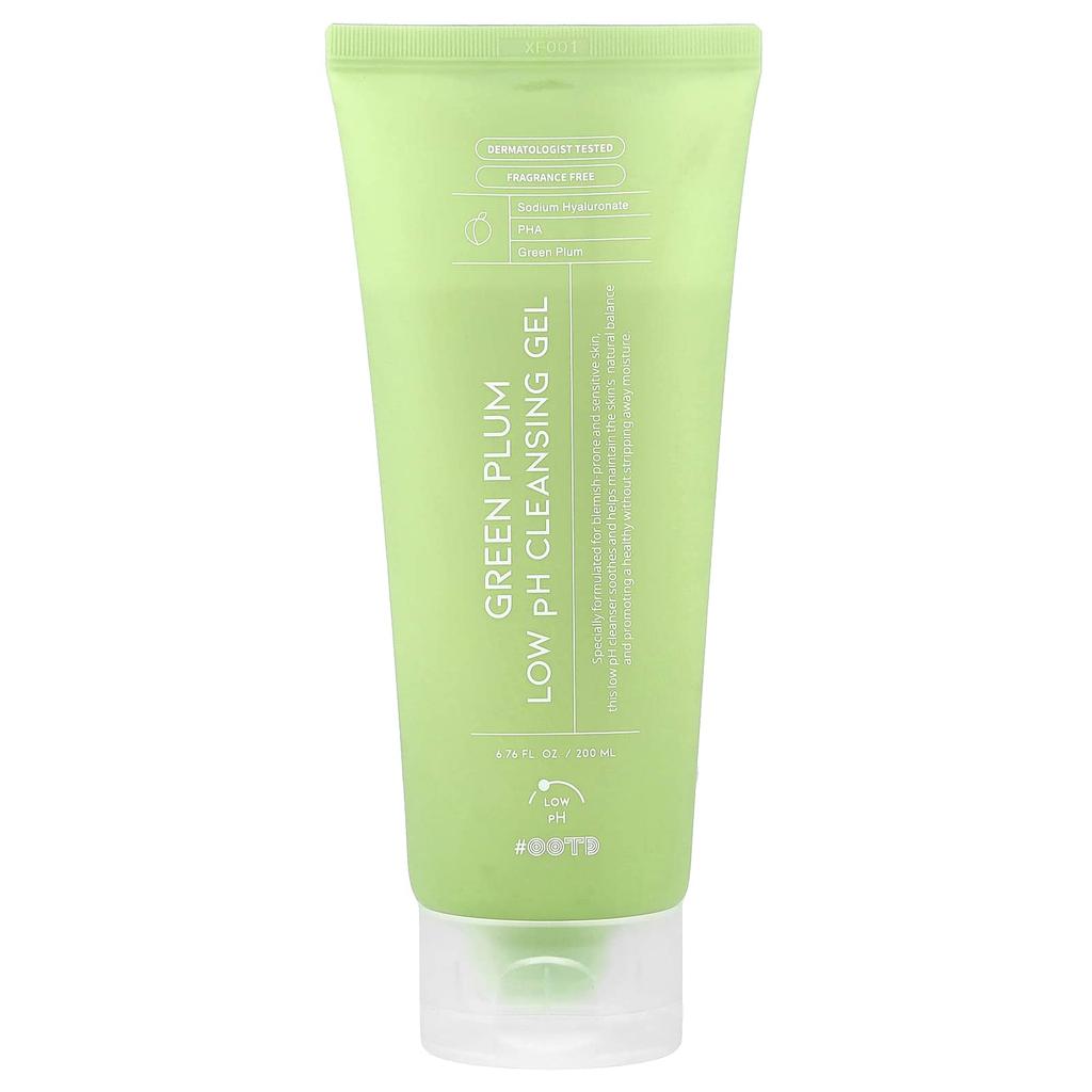 OOTD, Green Plum Mildly Acidic Cleansing Gel, Fragrance-Free, 200ml (6.67 fl oz)