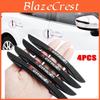 4pc Door Strip Car Anticollision Bumper Protection Sticker Rear View Mirror Antiscratch Parts For Citroen C1 C3 C4 Celysee C2
