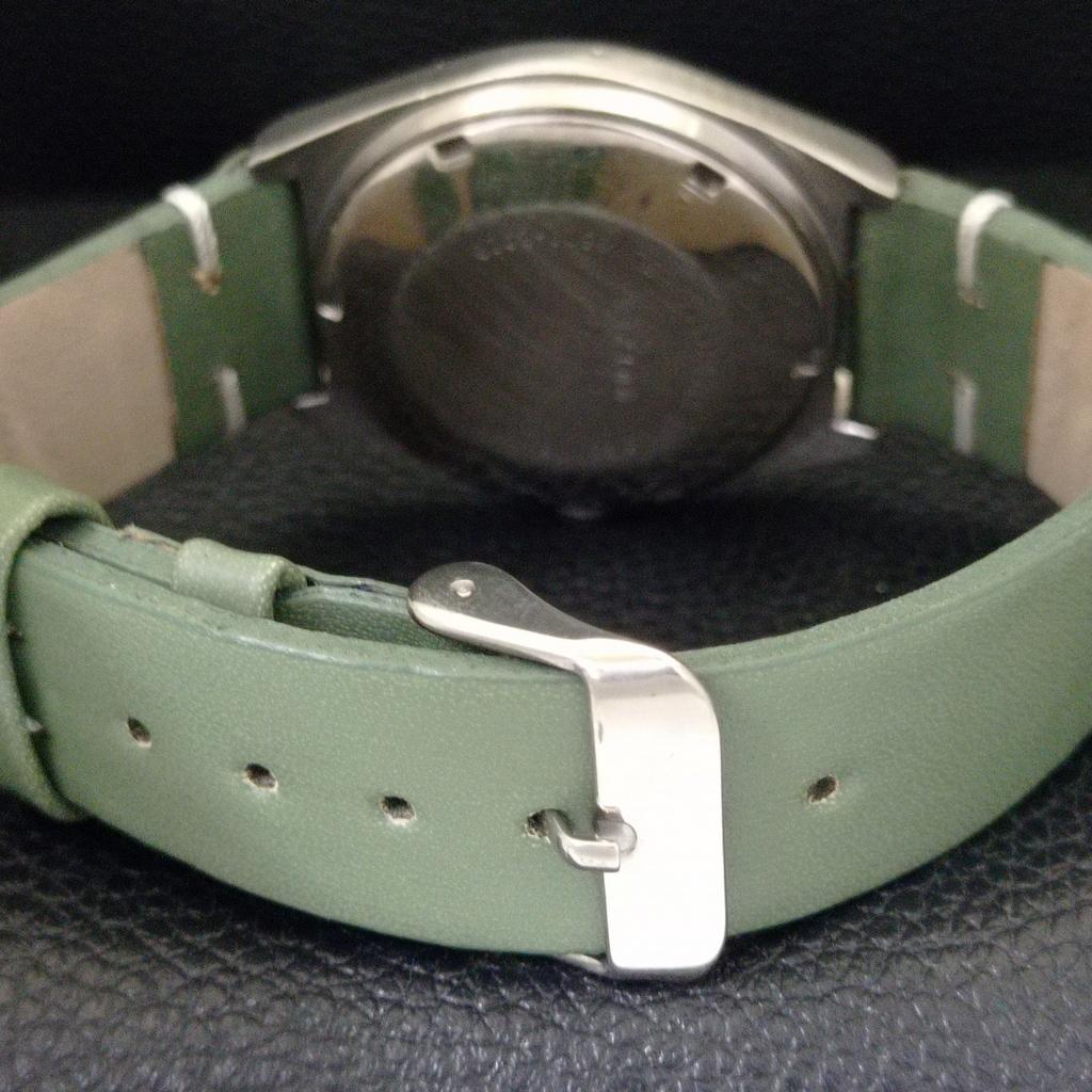 Seiko 5 AUTOMATIC 6309A JAPAN MENS VINTAGE ARABIC GREEN DIAL WATCH A701549-5 R206b-a701549