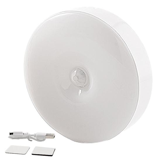 Night Light High Lumens Automatic On/Off Energy-Saving USB Rechargeable LED Motion Sensor Light Bedside Lamp