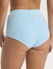 Bloovii Santorini High Waist Striped Bikini Bottom