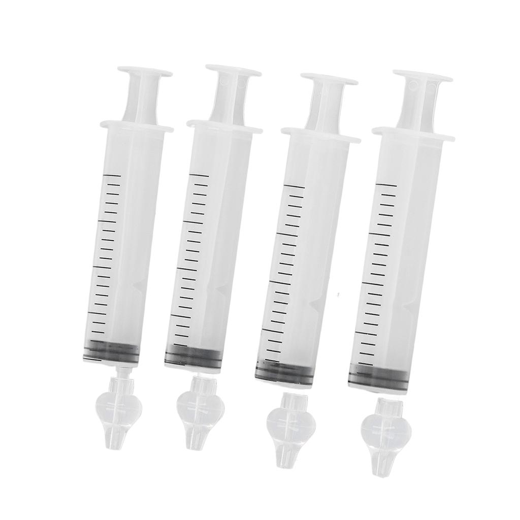 4pcs 20ml Baby Nasal Aspirator Syringe Professional Portable Versatility Infant Nose Irrigator