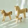 DIY Drawing Wooden Horse Handmade Blank Animal Figurine Painting Horse Figure  Festive Event