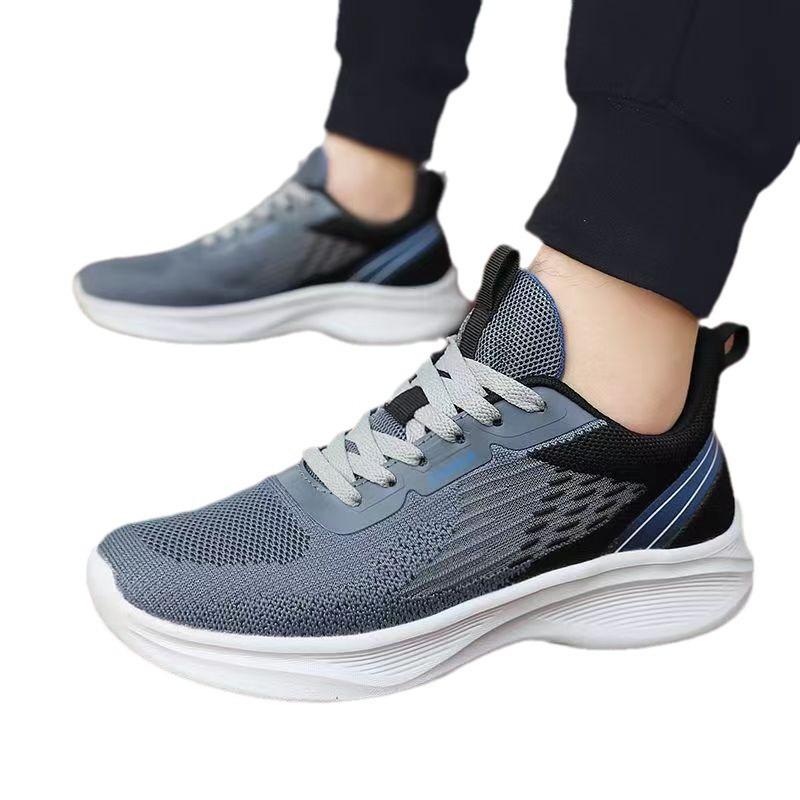 Sports Shoes Men'S Shoes Summer Mesh Student Breathable Soft Sole Versatile Lightweight Casual Non-Slip Running Shoes
