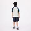 Xiaoyinman Boys' Color Block Raglan Polo Two-Piece Set