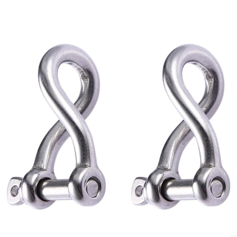 28GC Stainless Twist Shackle Twisted Shackle Screw Pin Screw Pin Shackle for Sailing China Mainland