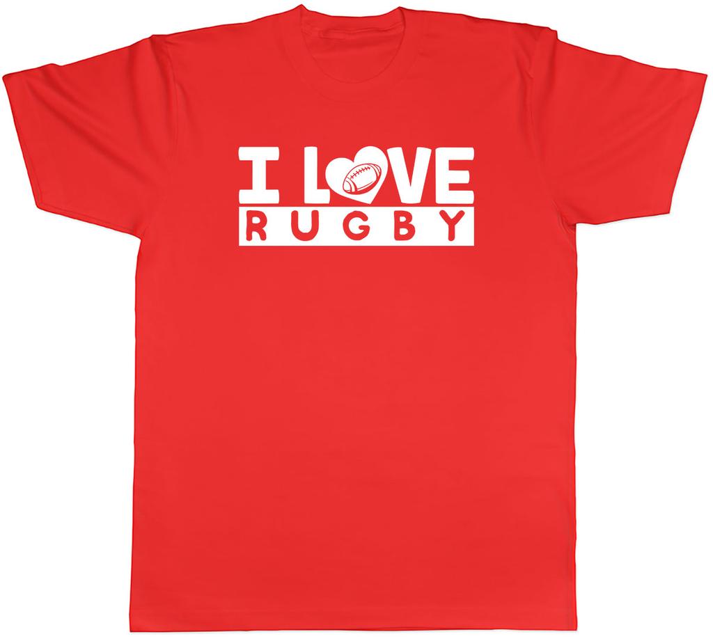 I Love Rugby Unisexs Unisex TShirt Tee