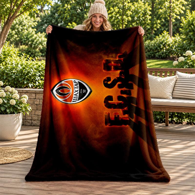 FC Shakhtar Donetsk blanket Flannel Blanket Soft Cozy Plush Throw for Sofa Bed Lightweight Home Decoration Gifts for Christmas various holidays