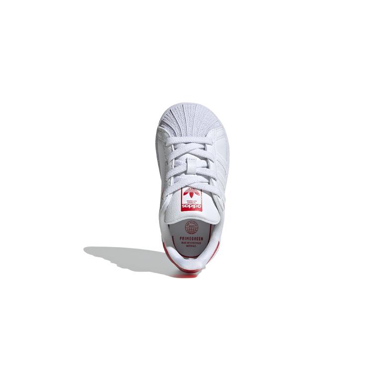 Adidas Originals Slip Resistant Low top Toddler Shoes White Red Infant And Toddler FW0825