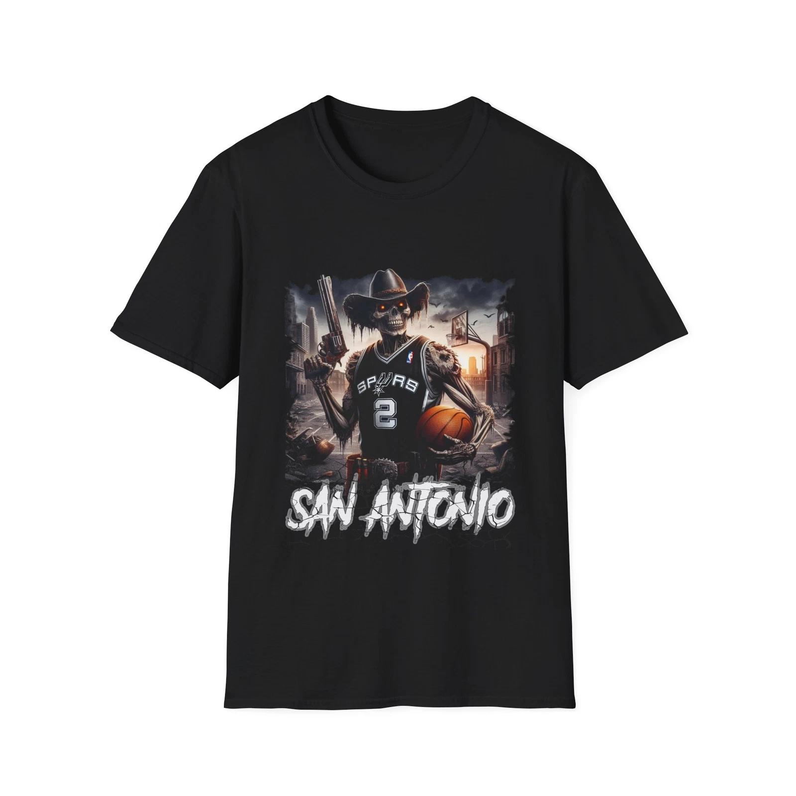 Spurs of Darkness - San Antonio Spurs Horror Mashup T-Shirt M