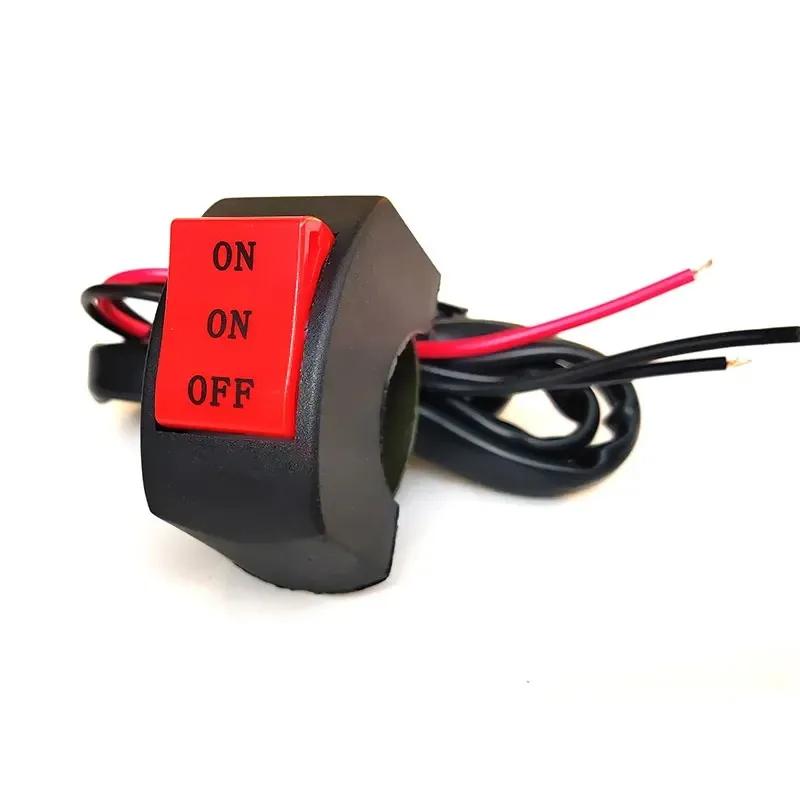 

LED Headlight Switches Far Near Three Line Motorcycle Handlebar Switch Button Driving Light Switch Motorbike Switch Button