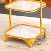 Cake Display Plate Serving Tray Luxury Stand Cupcake Holder for Anniversary Celebr Wedding