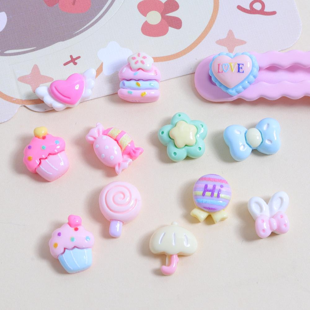 Mini Candy Cake Glossy DIY Resin Accessories: Phone Case, Water Cup, Nail Art, Earrings