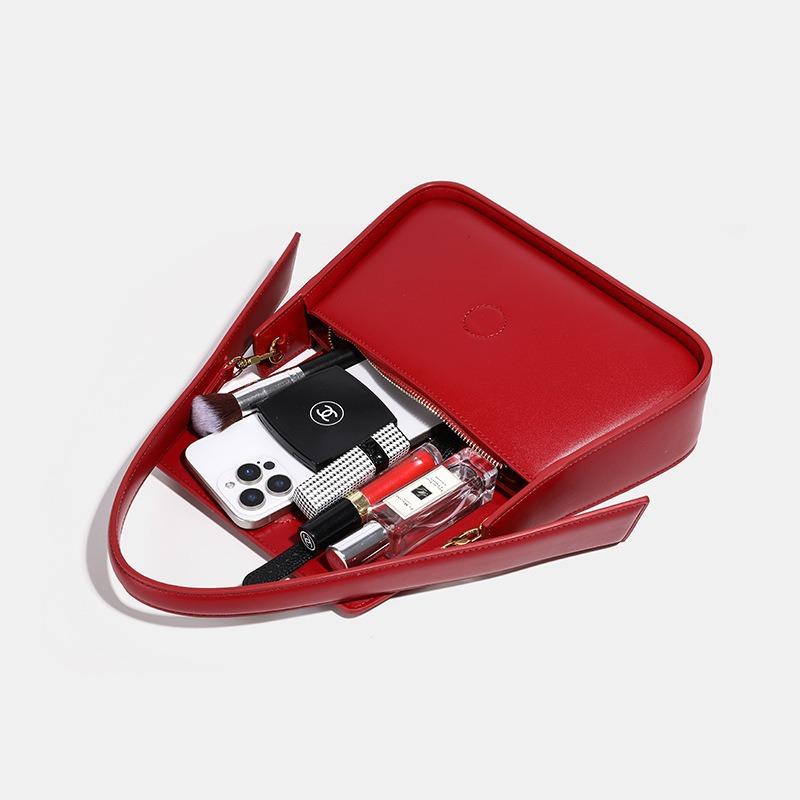 Red Bag Women's New Armpit Bag Light Luxury Bridal Wedding Bag Daily Available Messenger Handbag