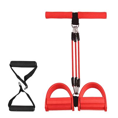 Ramidos Domácí cvičení Elastické pedály Odpor 3-trubková pásová rukojeť Fitness stahovací lano