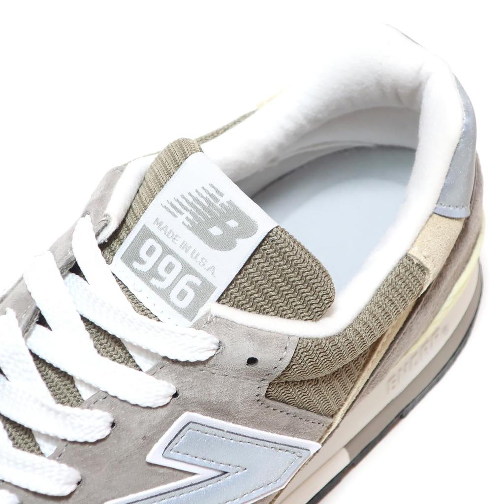 Trampki Japoński rozmiar buta [New Balance] Męskie [U996GR] [MADE USA] [SZARY] [SZEROKOŚĆ D] (SZARY, wymiary, Dorosły, Numer, 28,0 cm) [Używany]