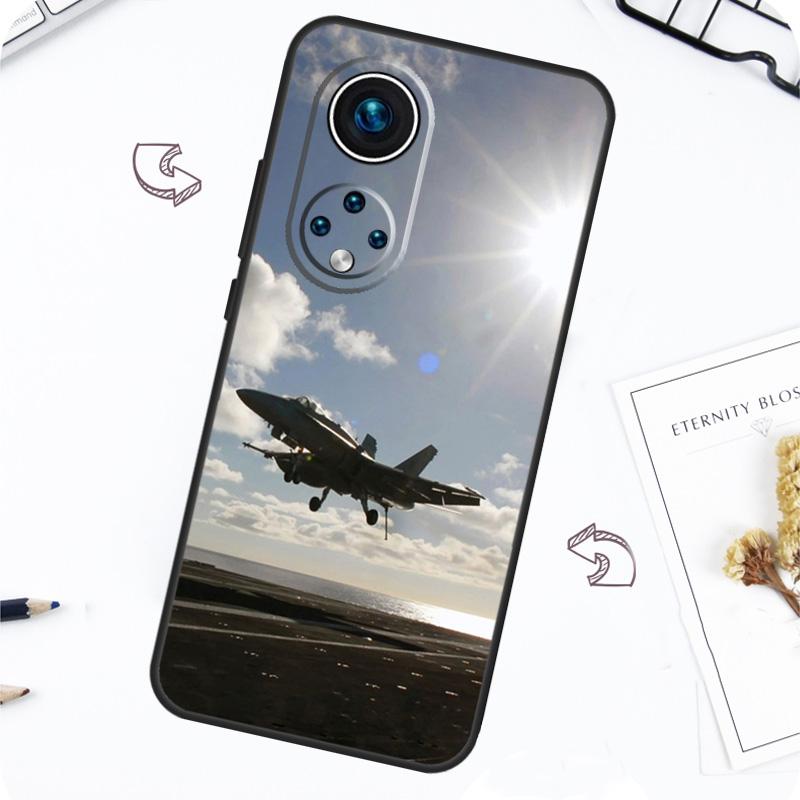 Fighting Plane Aircraft Case For Honor Magic 7 5 6 Pro Honor 200 Pro X9b X9a X8b X8a X8 X9 X9c 50 70 90 Lite Cover