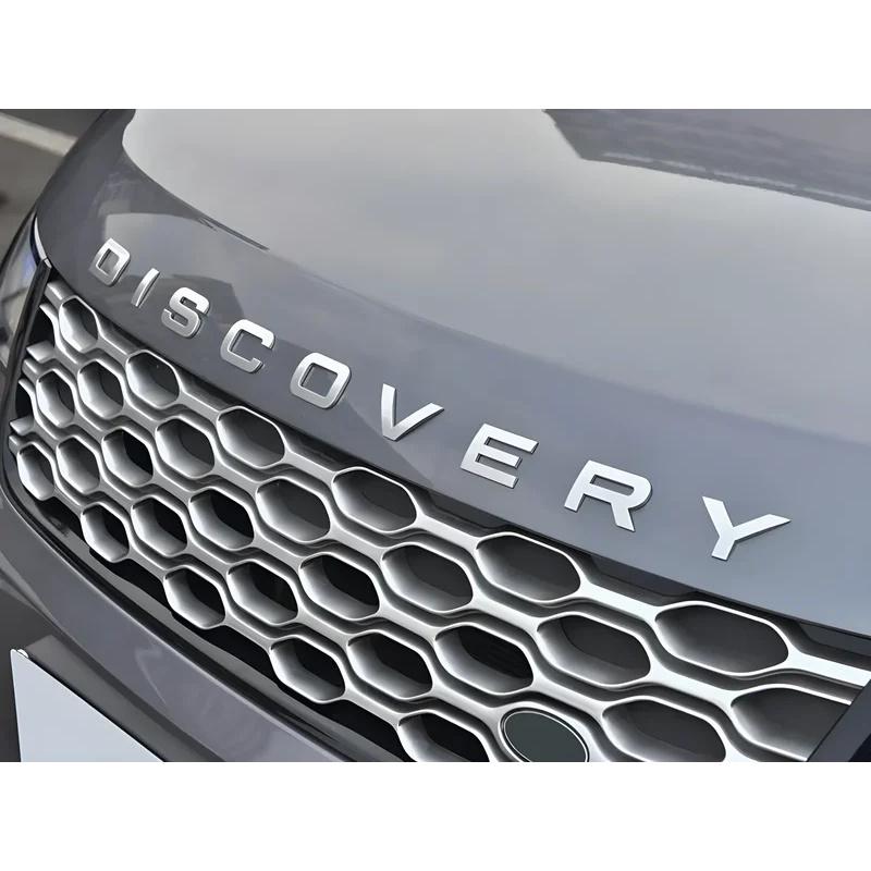 ABS 3D Chrome Car Letters Front Hood Bonnet Logo Badge For Land Rover Discovery Sports Emblem Discovery 4 3 5 2 TD5 Accessories SA3