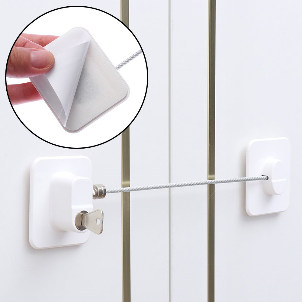 Window Sliding Closet Children Protection With Metal Key or Coded Lock Digital Password Refrigerator Lock Cabinet Locks