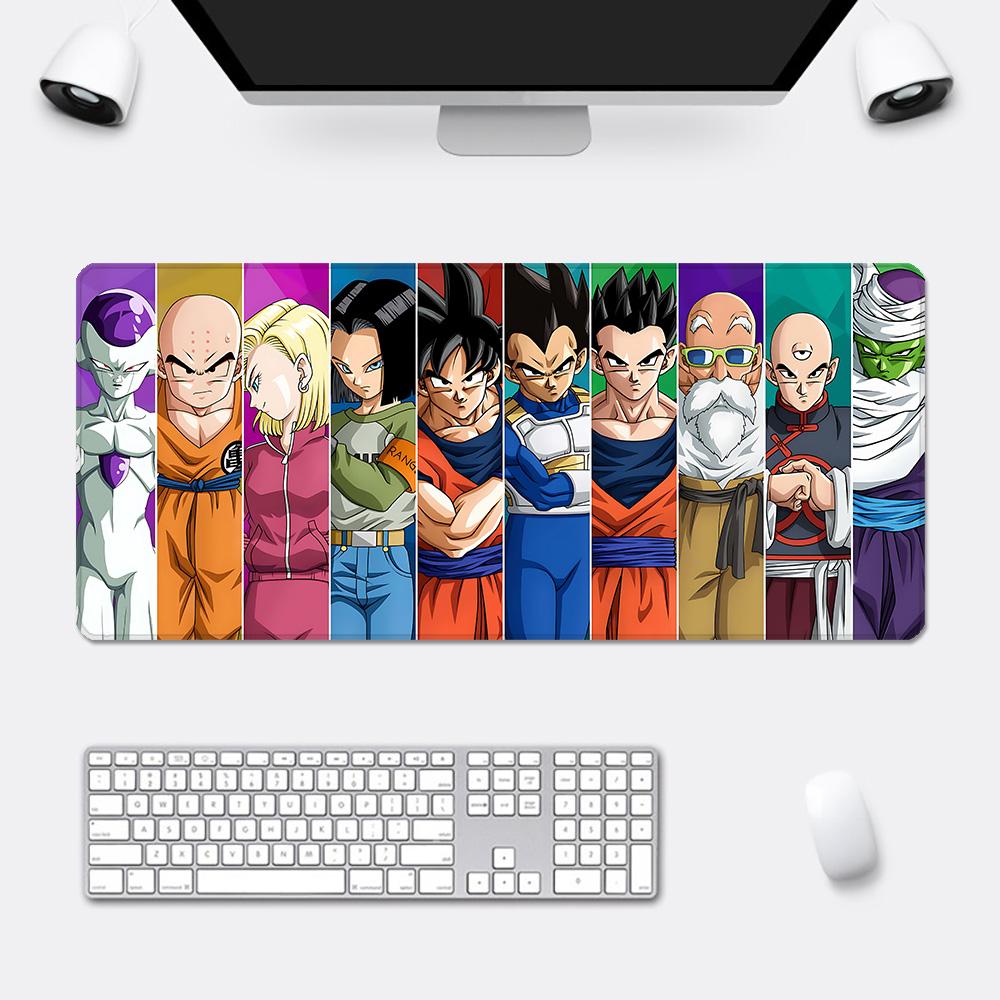Anime Goku D-Dragons Balls Mousepad HD Printing Computer Gamers Locking Edge Non-slip Mouse Pad XXLcm Keyboard PC Desk Pad
