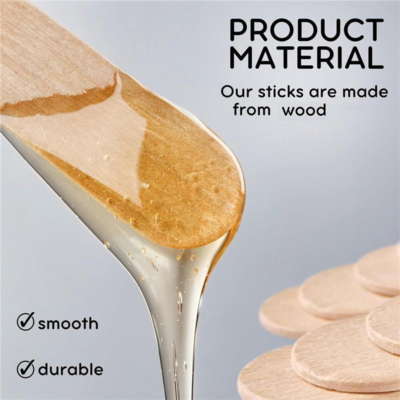 

ABJI-[400 Count] 3.6 Inch Wooden Multi-Purpose Popsicle Sticks, Craft, Ice Cream, Wax, Waxing, Tongue Depressor Wood Sticks