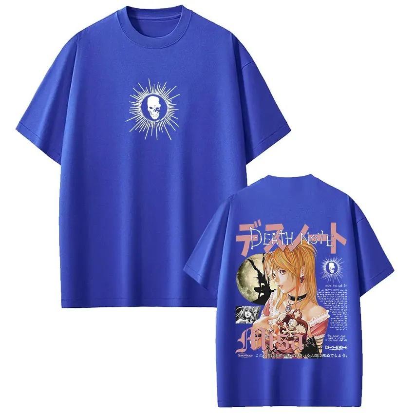 Unisex Women High Quality Shirt Cotton Tee Japanese Anime Death Note Misa T Shirts Fashion Hip Hop Short Sleeve Tshirts Streetwear